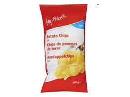 CHIPS ZOUT  MYPRICE  20 ST  200 GR
