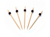 PRIKKER BAMBOE ZWARTE BOL  120 MM  250 STUKS
