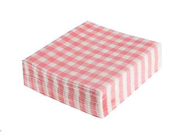 SERVET VICHY RED  33   33 CM  1/4  1 L  500 STUKS