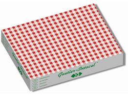 PLACE MAT VICHY RED  30   39 CM  500 STUKS