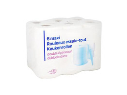 KEUKENPAPIER WIT  2 L  6 STUKS