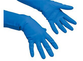 HANDSCHOEN MULTIGEBRUIK BLAUW MEDIUM  VILEDA  10 STUKS