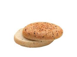 HAMBURGER BUN PEPPER  P3360  12.5 CM  24 ST  90 GR