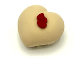 IJSPORTIE HARTJE FRAMBOZEN IJS WITTE CHOCOLADE  6 ST  130 ML
