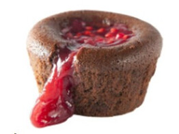 MOELLEUX CHOCOLADE   FRAMBOOS  BELDESSERT  12 ST  90 GR