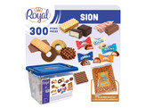 BOX KOFFIEKOEKJES SION  ROYAL  300 STUKS